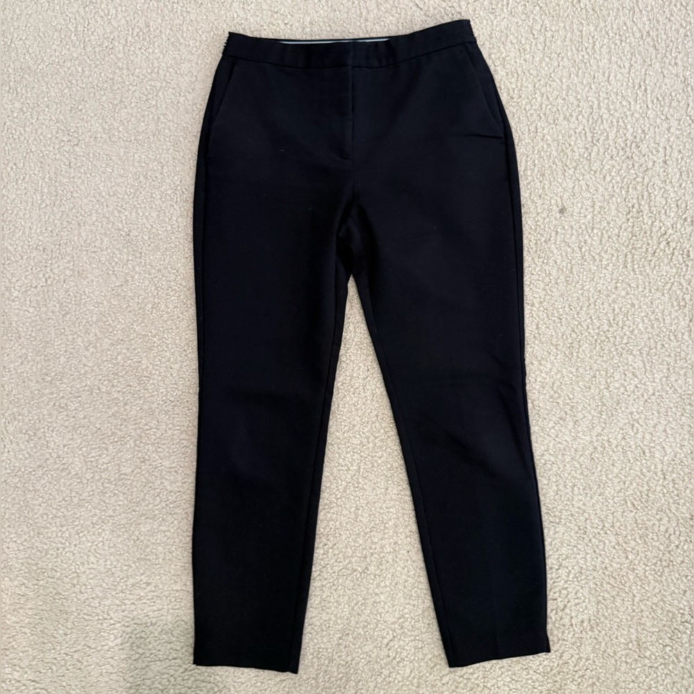 Zara Black Trousers with Striped Waistband